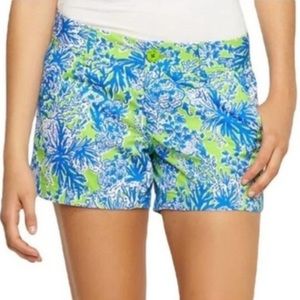 Lilly Pulitzer Walsh shorts in “Biggest Fan” Limeade color Size 00